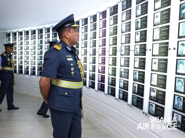 SLAF FALLEN WAR HEROES HONOURED AT THE WAR HEROES MONUMENT SLAF TRADE TRAINING SCHOOL, EKALA